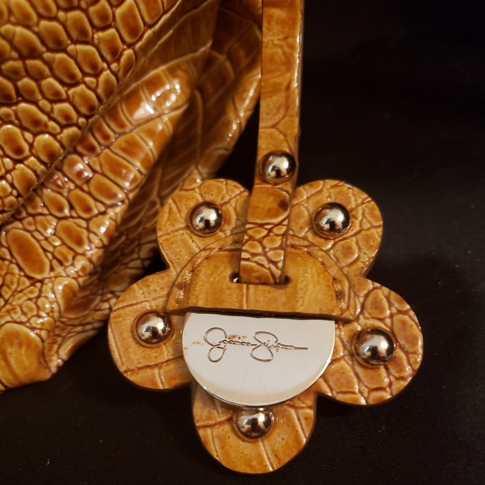 Jessica Simpson Faux Croc Purse - Picture 5 of 8
